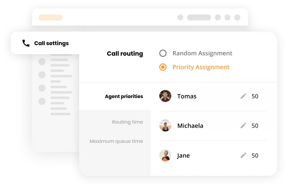 Centro de llamadas excepcional