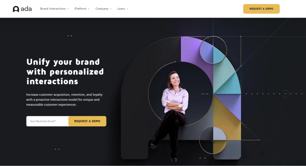 Página de inicio de Ada