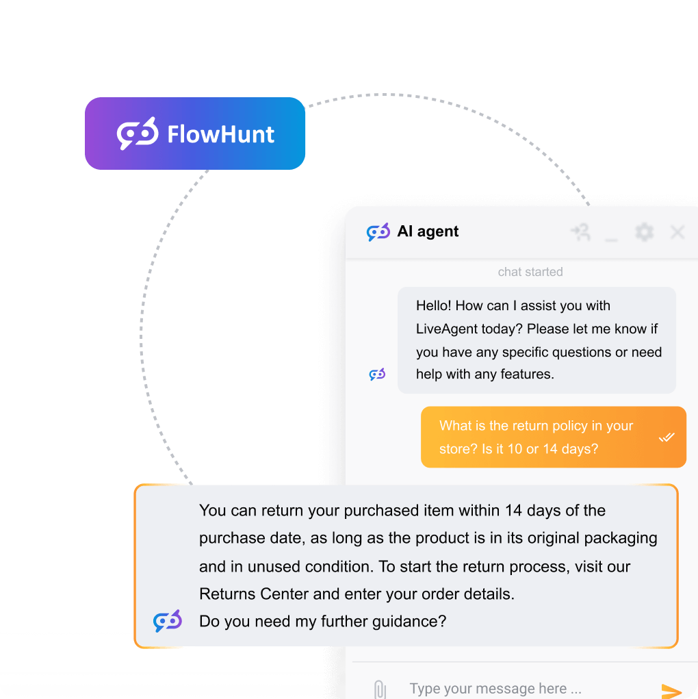 Configuración de FlowHunt y LiveAgent