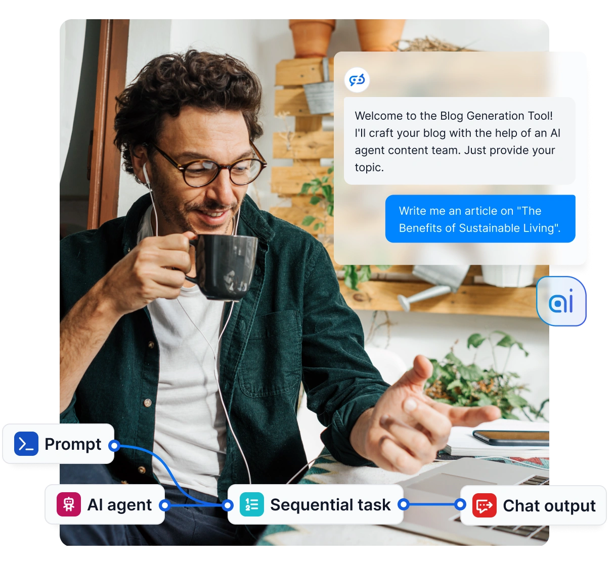 Ilustración del panel de LiveAgent