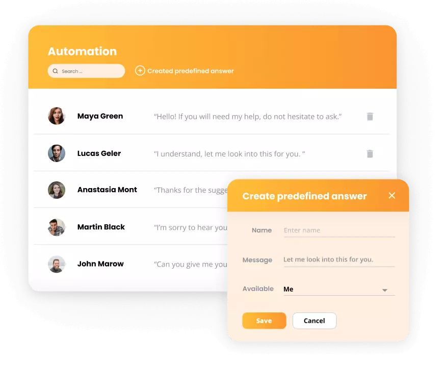 Automatizaciones de LiveAgent - respuestas predefinidas