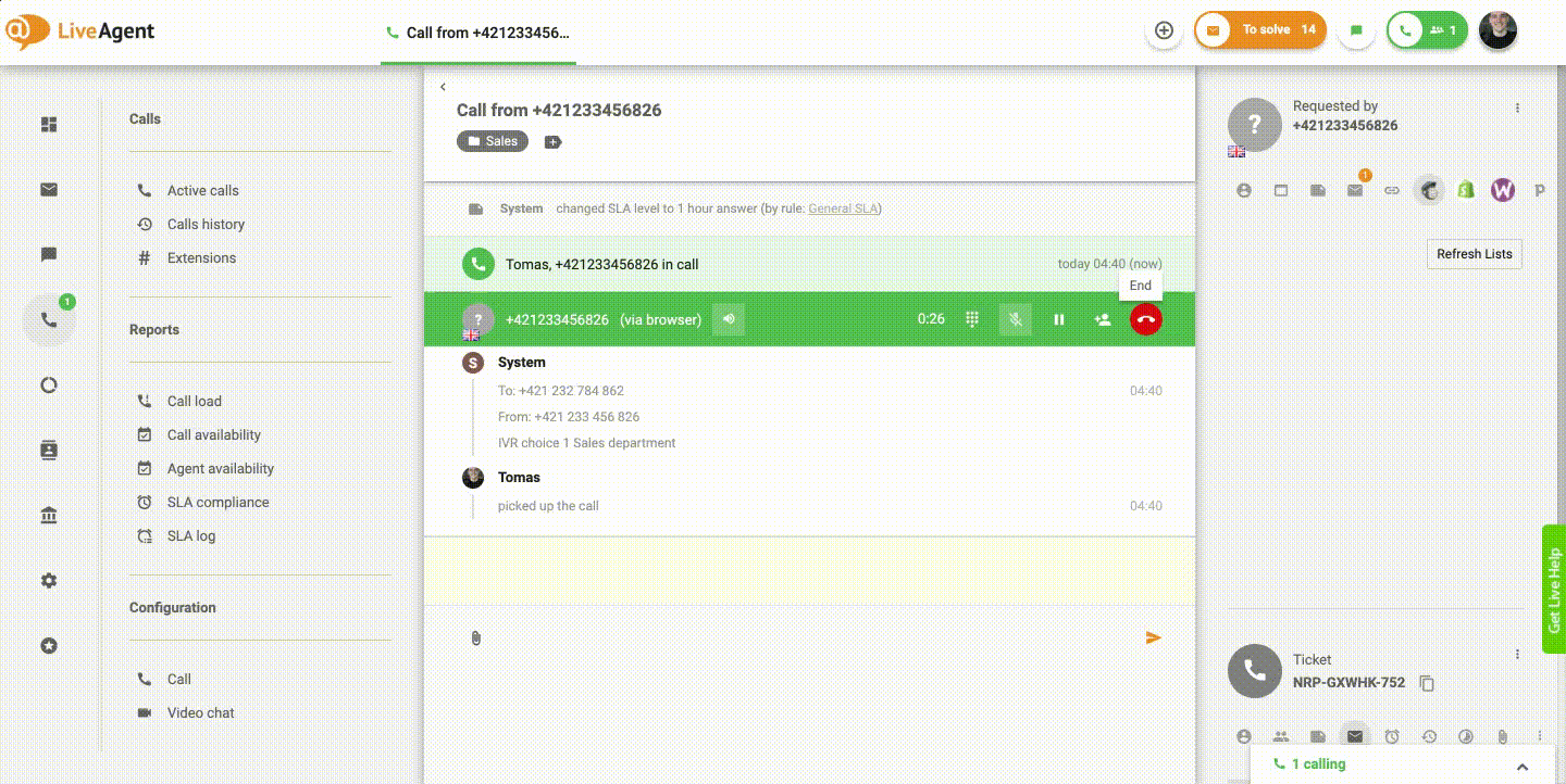 devolución de llamada automatizada de servicio al cliente