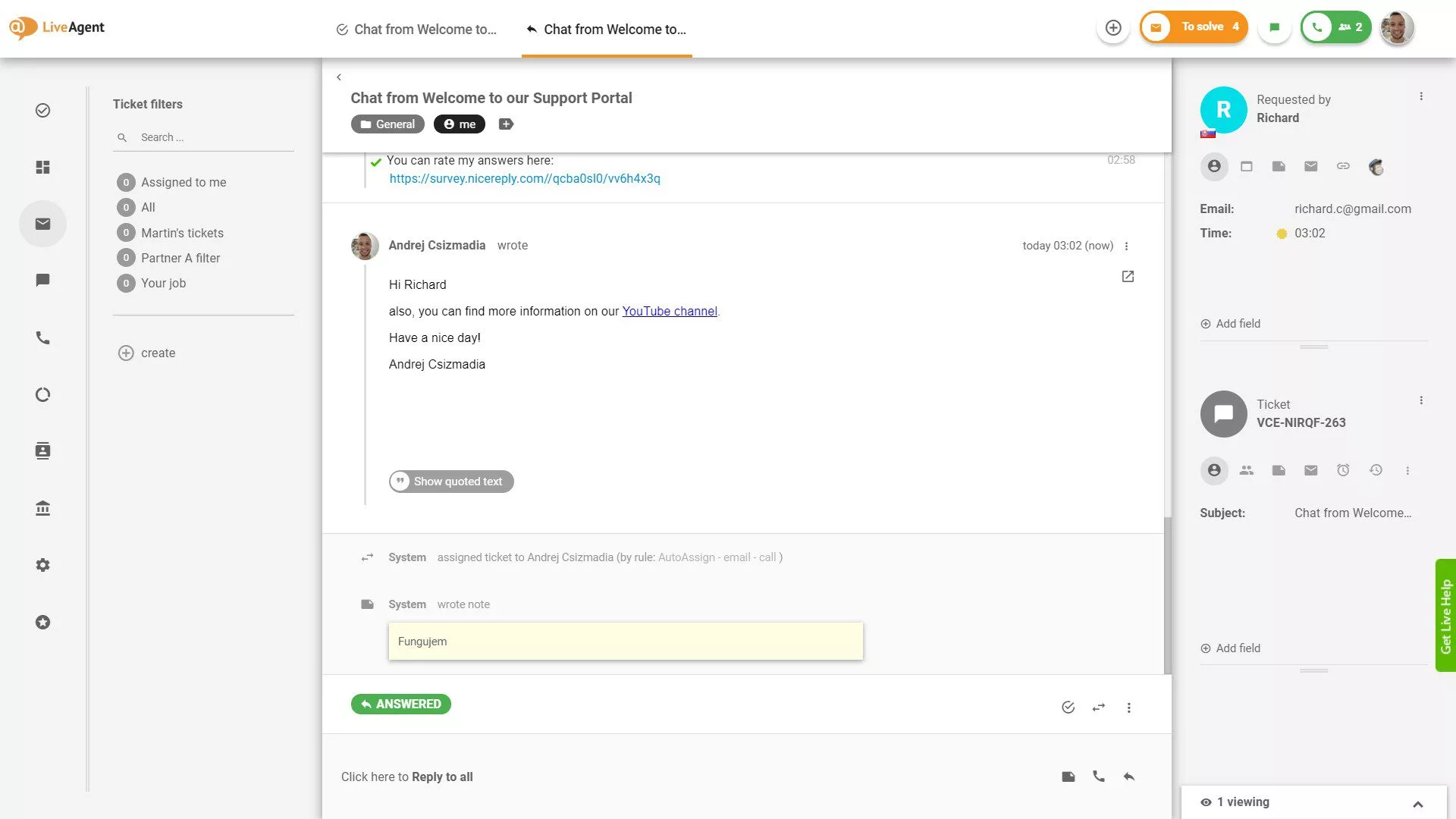 El correo electrónico es una herramienta esencial para ventas y soporte