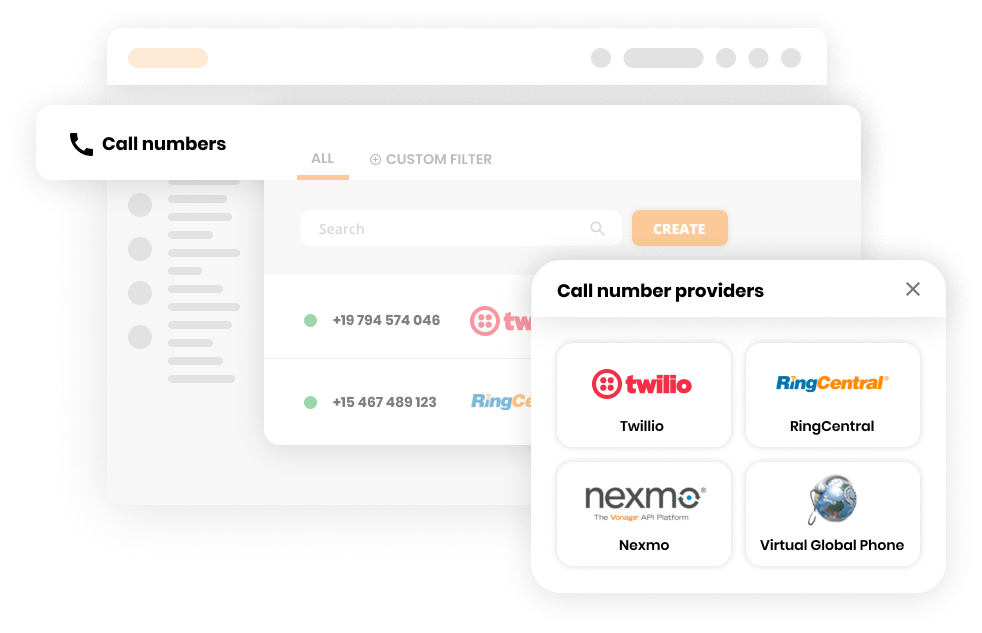 Centro de llamadas con integración de proveedores VoIP