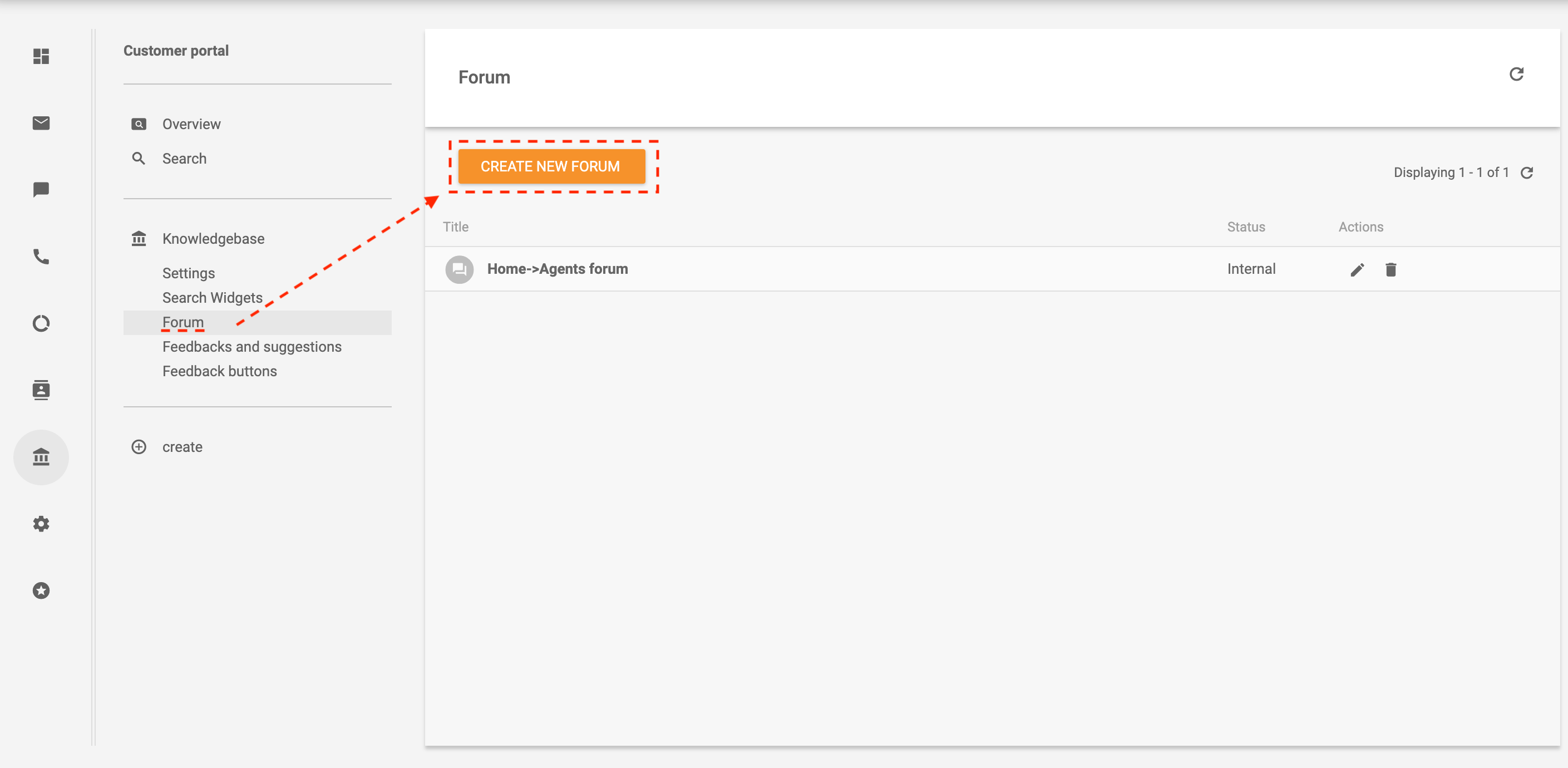 Crear foro en LiveAgent