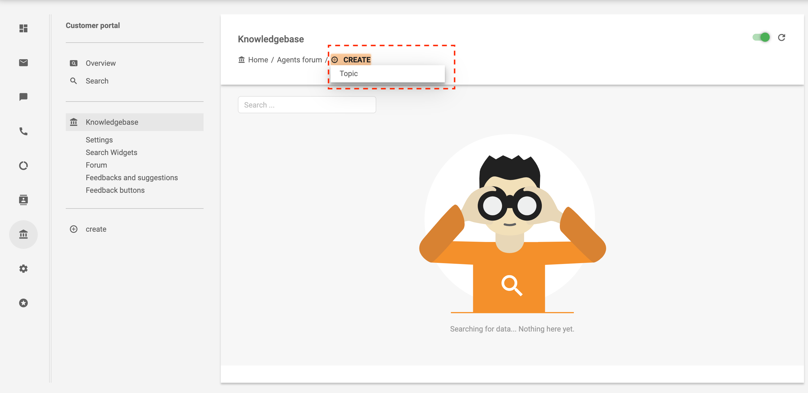 Crear tema en foro de agentes