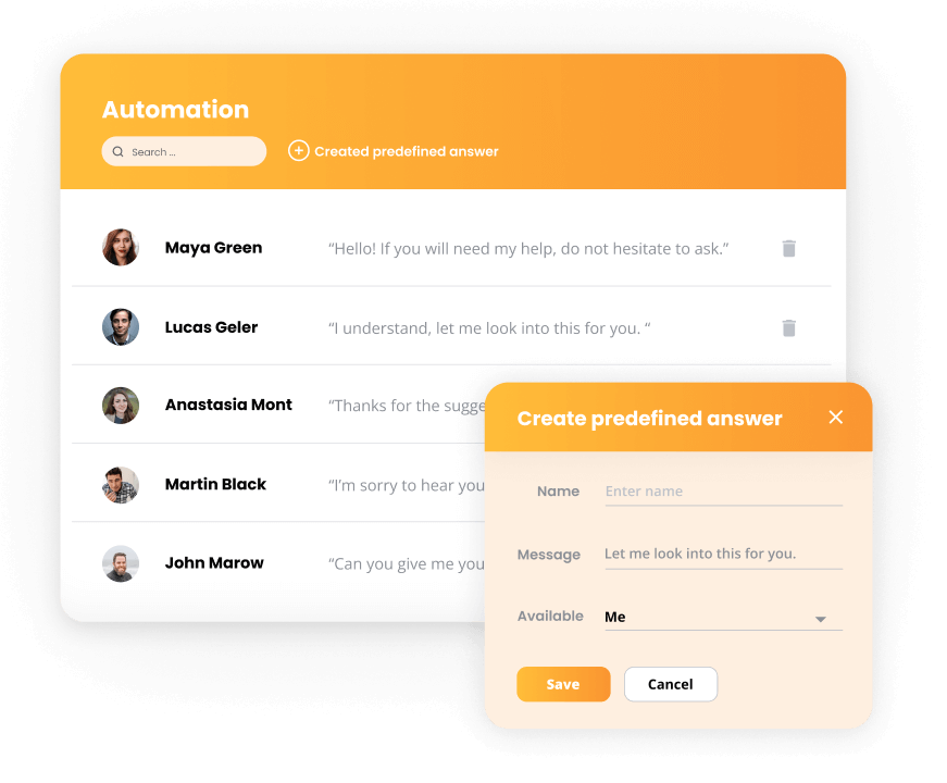 Automatizaciones de LiveAgent - respuestas predefinidas