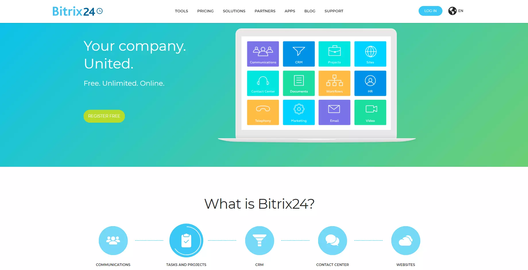 Página de inicio de Bitrix24