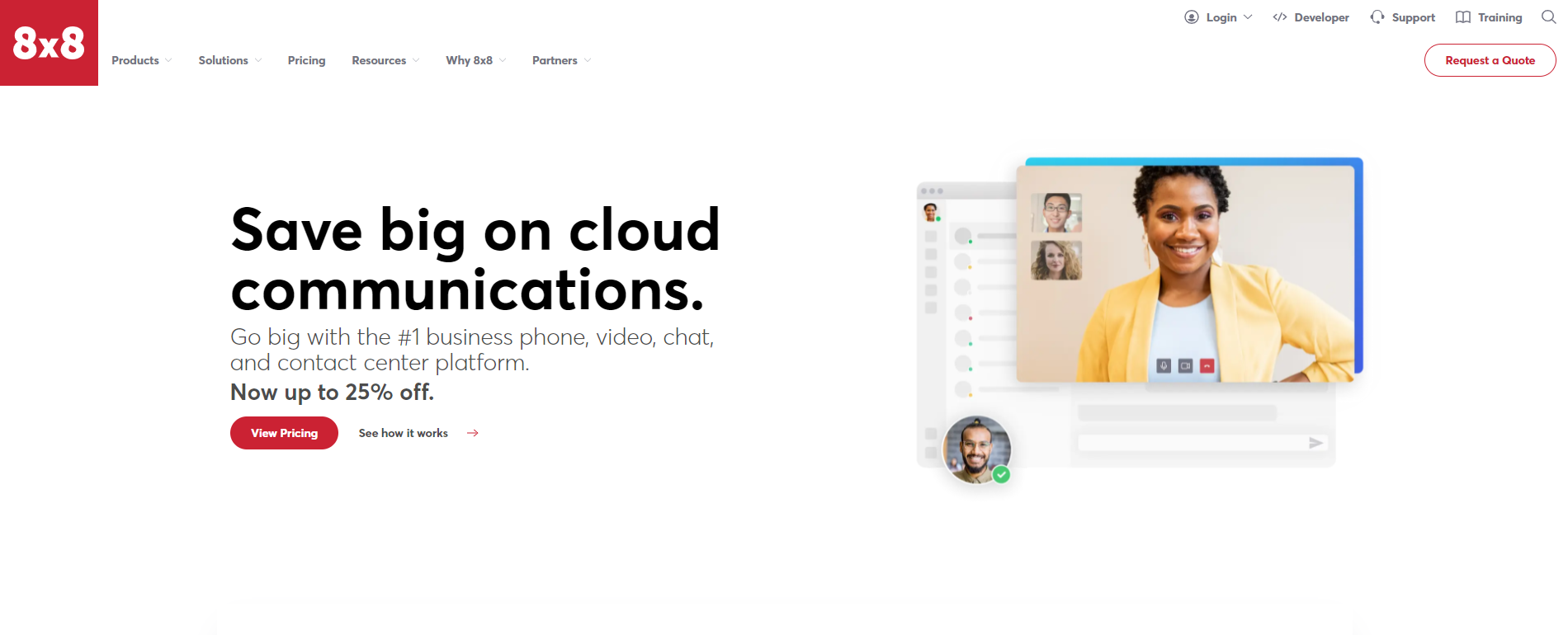 Proveedor de VoIP de la serie X 8x8