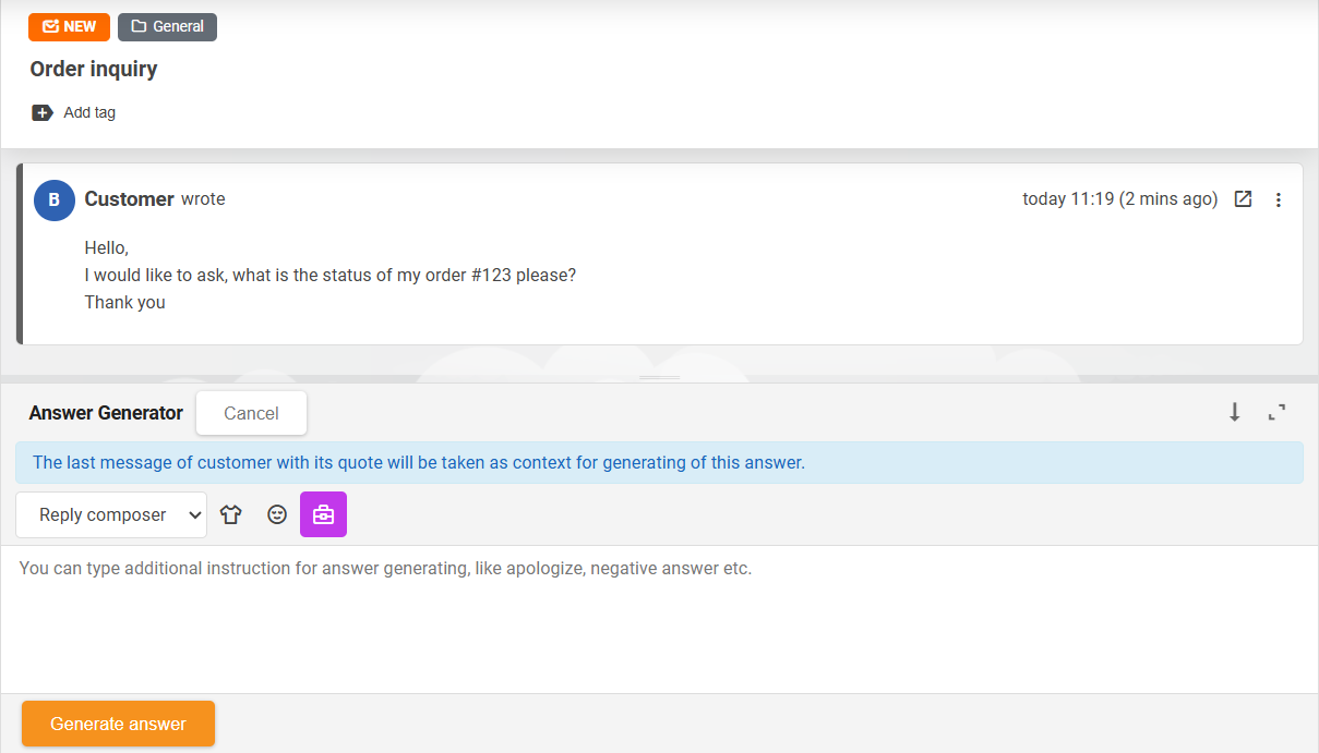 Descripción general de AI Draft Composer