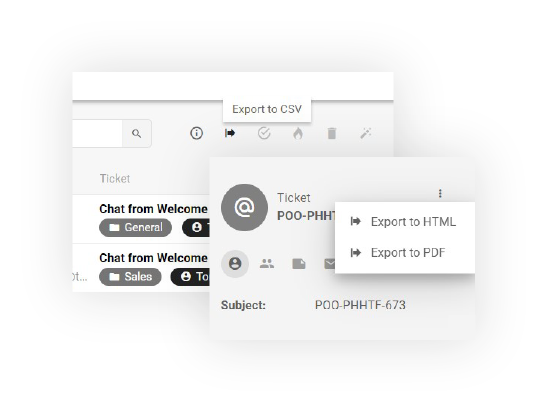 Exportar tickets en LiveAgent