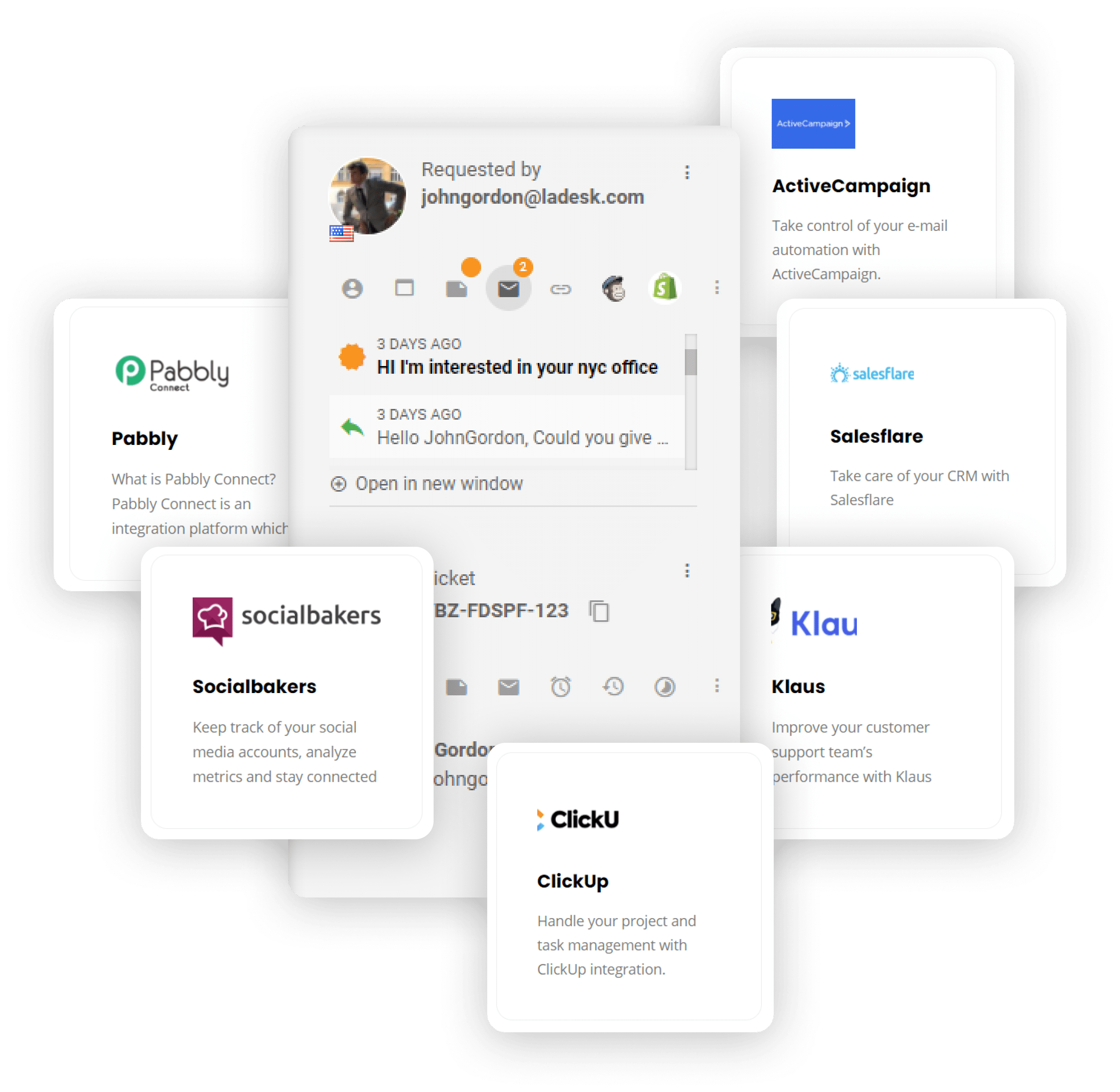 Integraciones CRM de LiveAgent