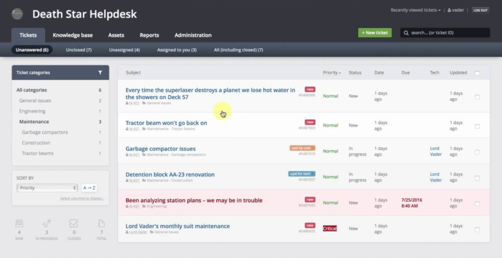 Sistemas de ticketing de centro de ayuda de Jitbit