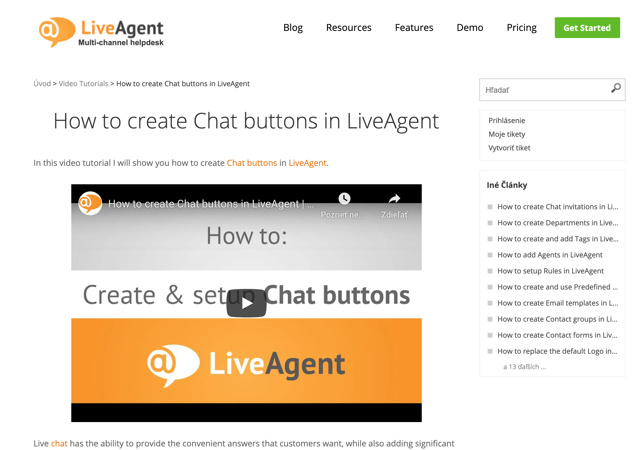 Ejemplo de artículo de base de conocimientos de LiveAgent