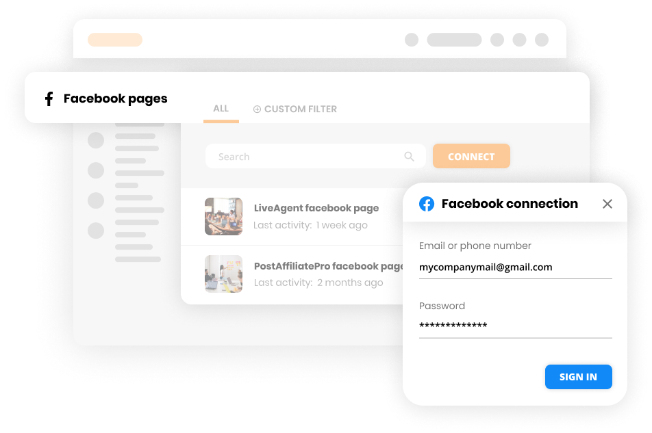 Conectar Facebook con software de helpdesk - LiveAgent