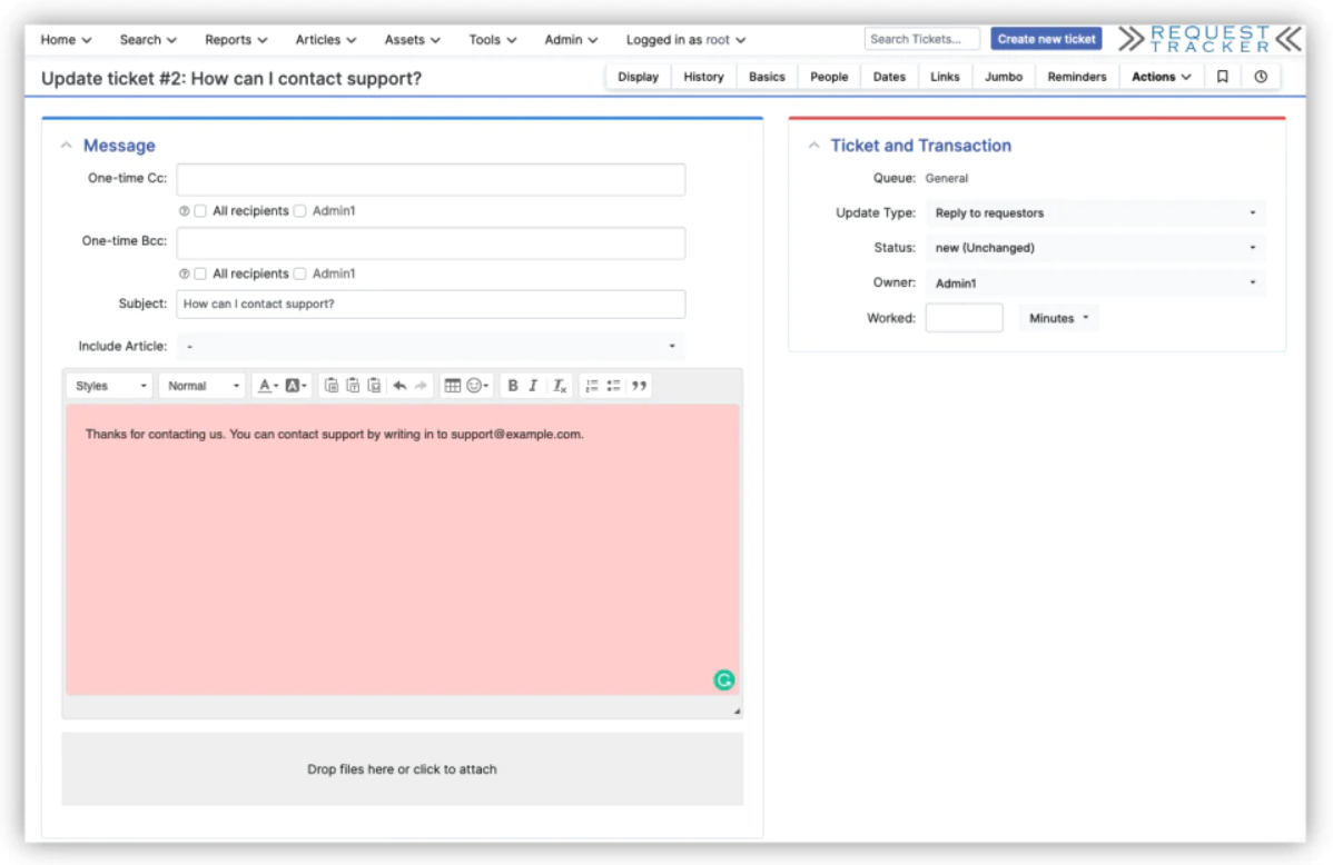 Request Tracker Sistemas de ticketing de código abierto