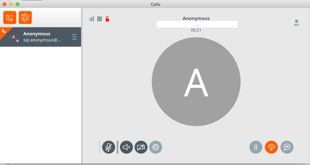 Mensajería Linphone Softphone
