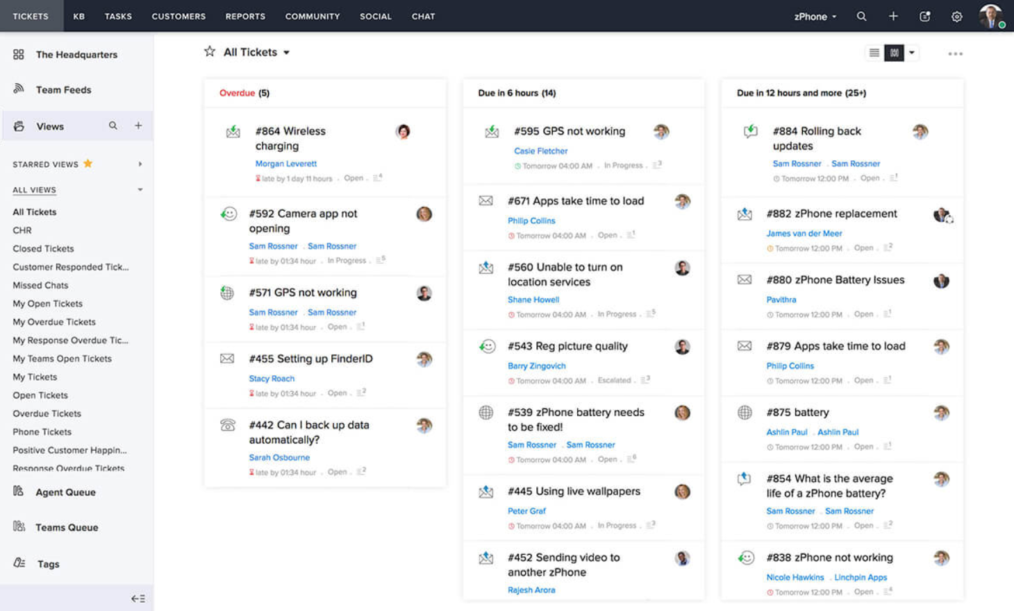 Sistema de ticketing de Zoho Desk