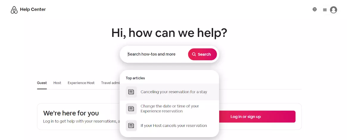 Recomendaciones de artículos de Airbnb