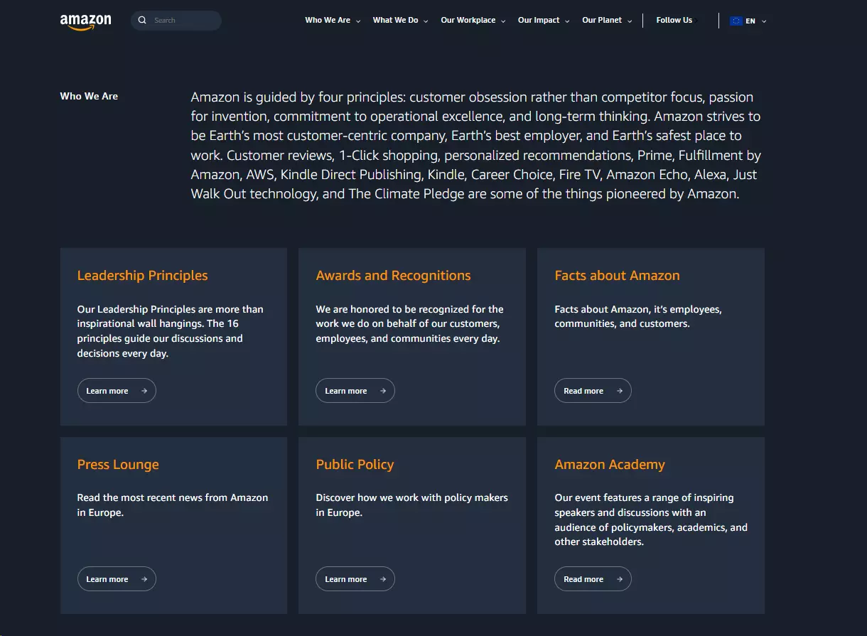 El compromiso de Amazon de convertirse en 'la empresa más centrada en el cliente de la Tierra' y sus esfuerzos por retener clientes felices
