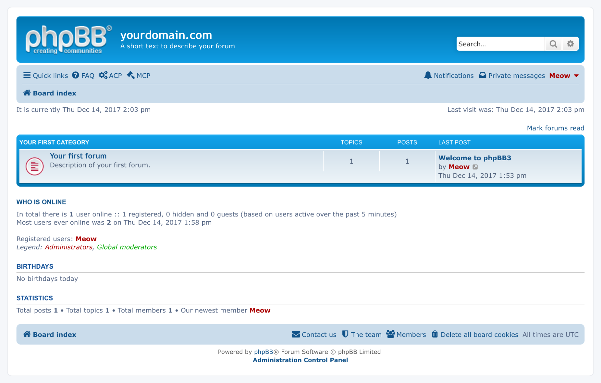 Plataforma de software de foro gratuito phpBB
