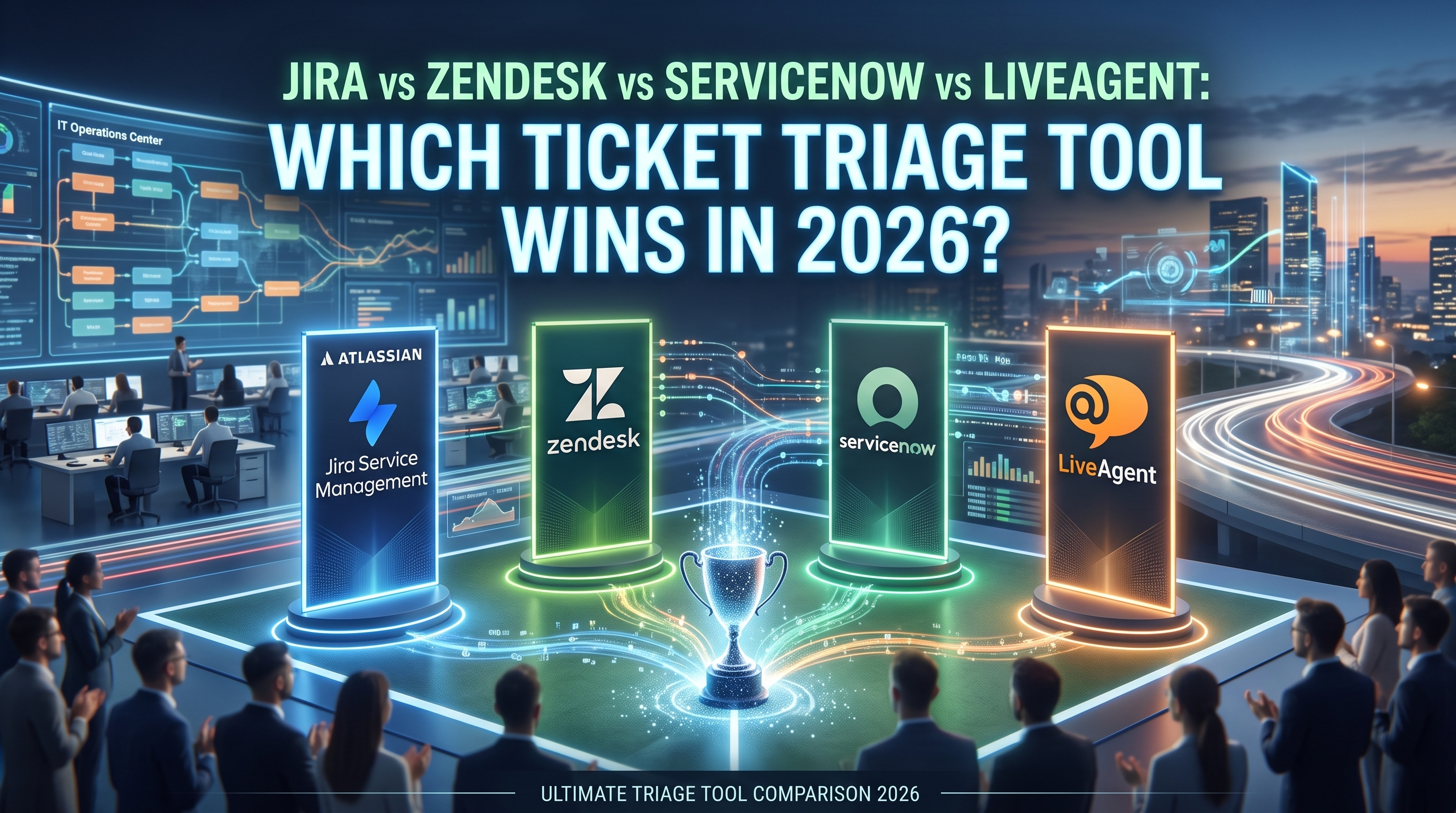 Jira vs Zendesk vs ServiceNow vs LiveAgent: ¿Qué herramienta de triaje de tickets gana en 2026?