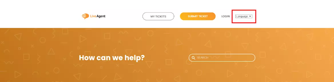 LiveAgent - Configuración de idioma de base de conocimiento