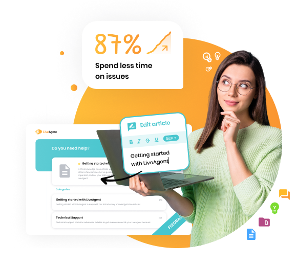 Ahorra tiempo con LiveAgent
