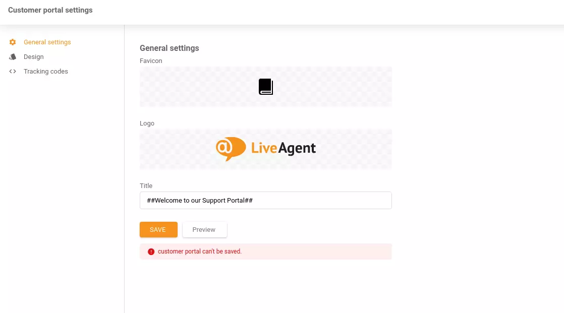 Botón Guardar que no funciona en la aplicación LiveAgent