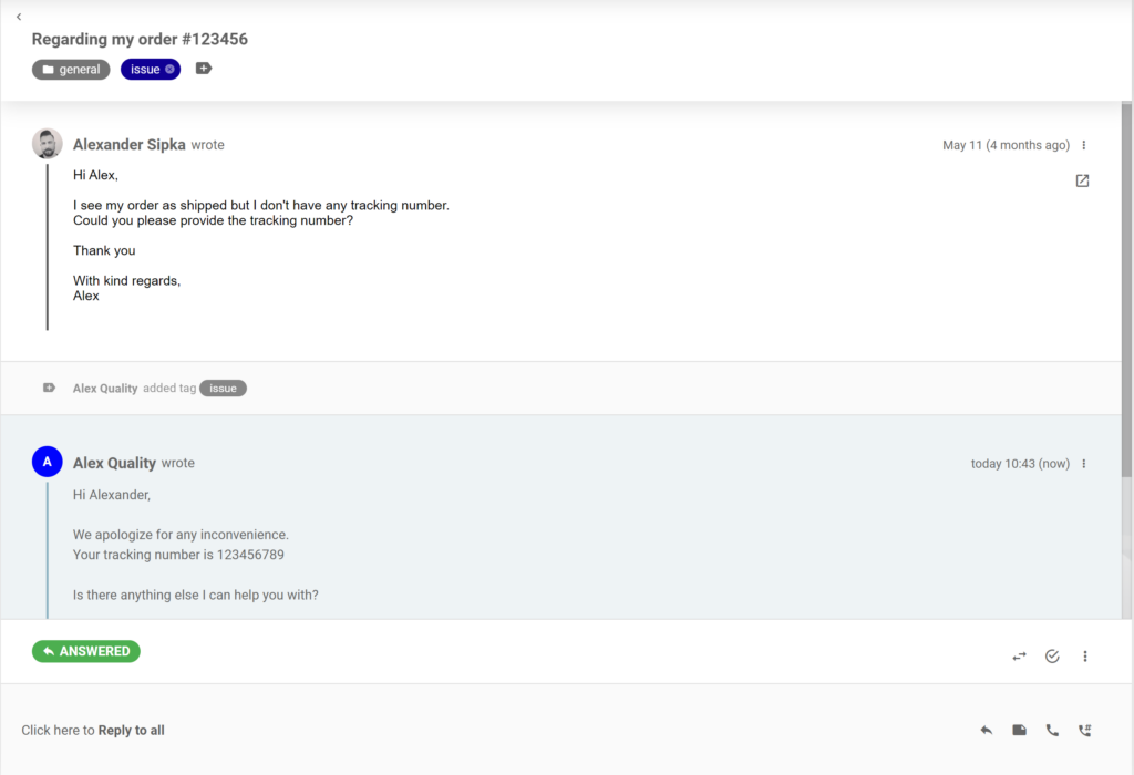 Mejora de conversación en tickets de LiveAgent