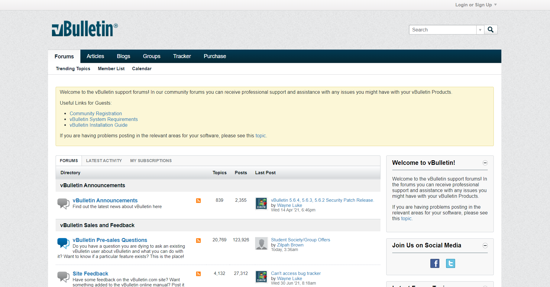 Directorio de foros vBulletin