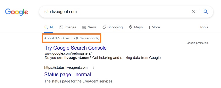 Indexación de LiveAgent