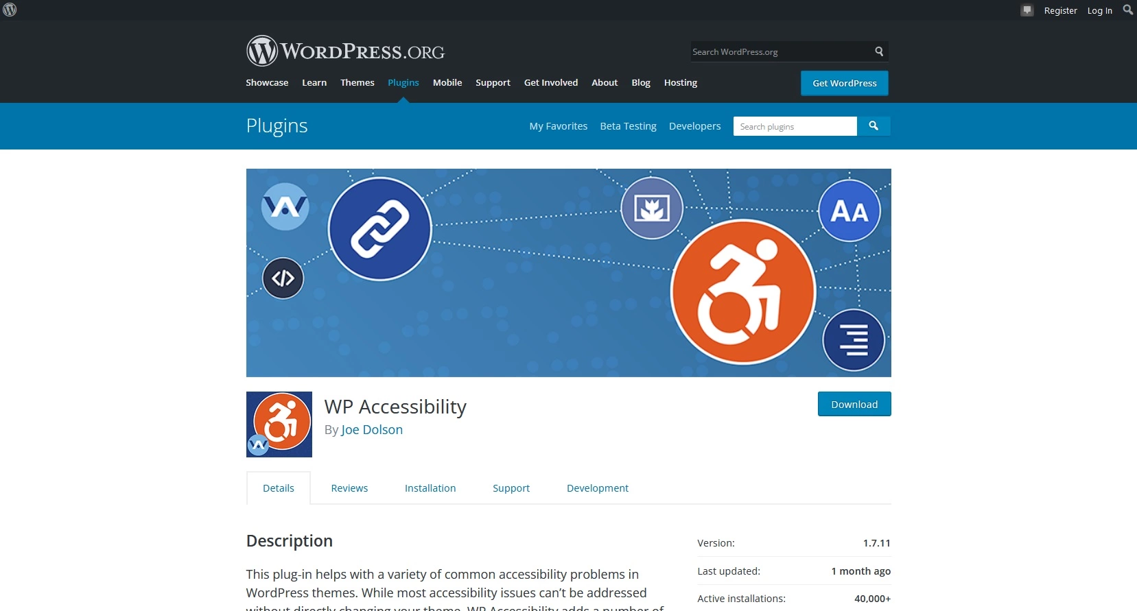 Complemento de accesibilidad de WordPress