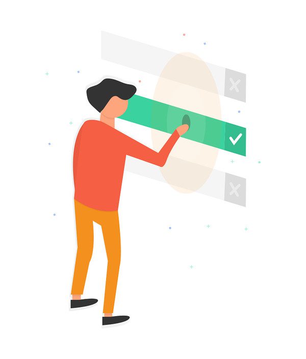 ilustración de elección de comercio electrónico