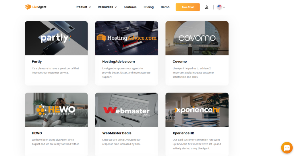 Testimonios de LiveAgent