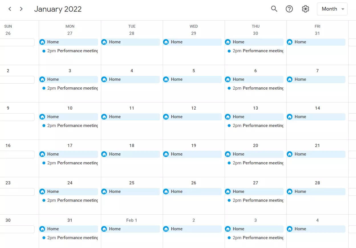 Programación de reuniones