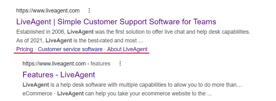 Ejemplo de enlaces de anclaje
