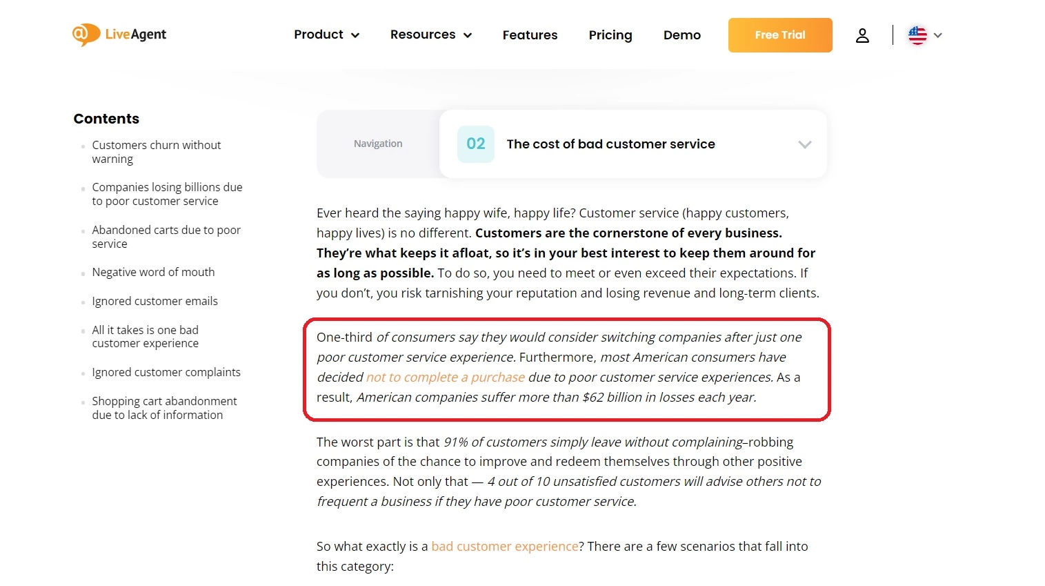 Fuente de estadísticas de LiveAgent