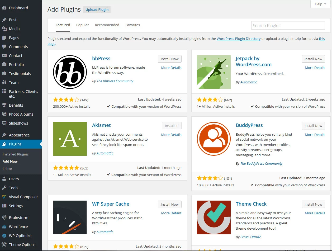Siempre verifica la funcionalidad del complemento de WP