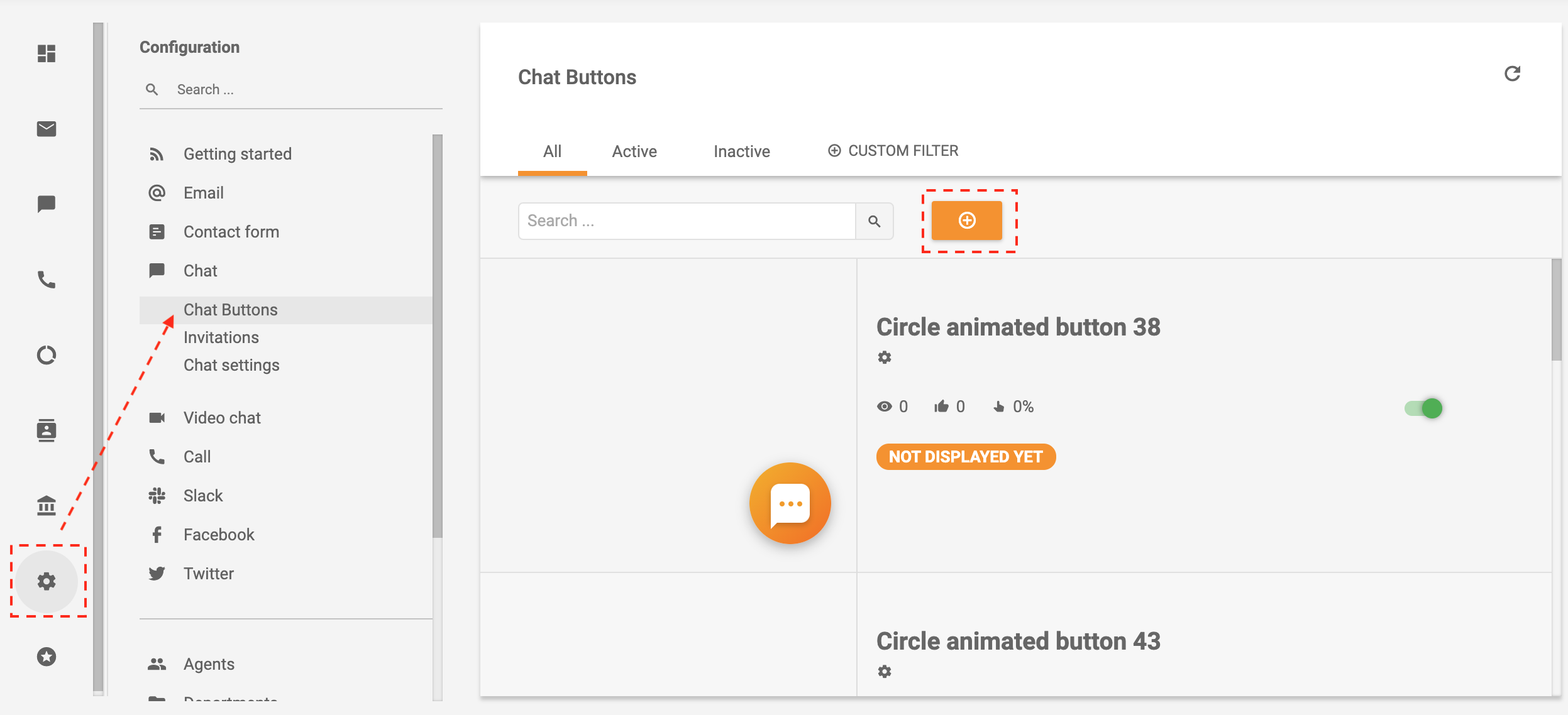 LiveAgent - Crear un botón de chat