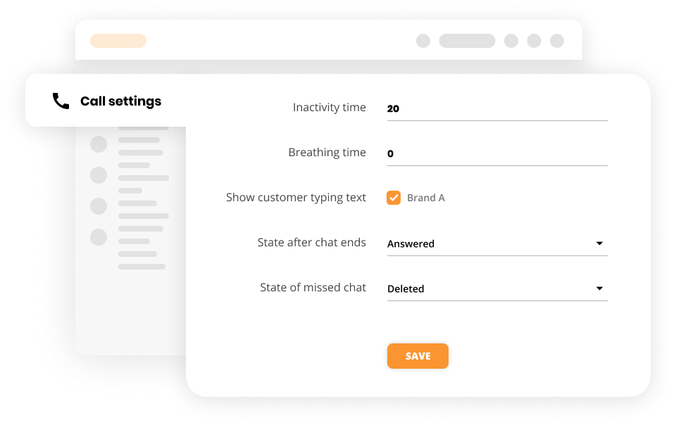Configuración de llamadas en software de servicio al cliente - LiveAgent