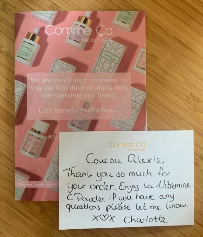 Tarjeta de cuidado de la piel