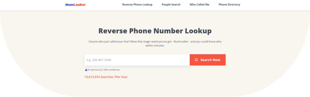 Página de inicio de NumLooker