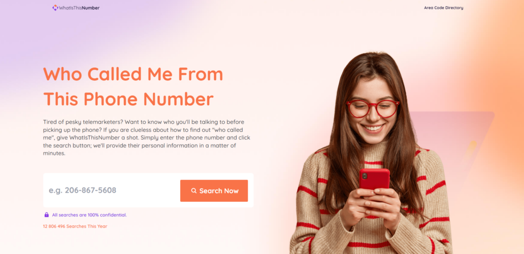 Página de inicio de WhatIsThisNumber