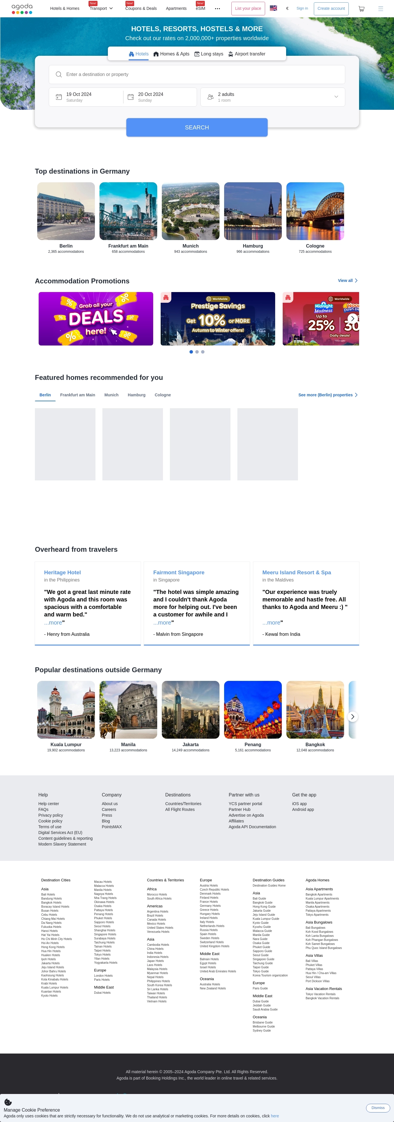 Contactos del Centro de Ayuda de Agoda