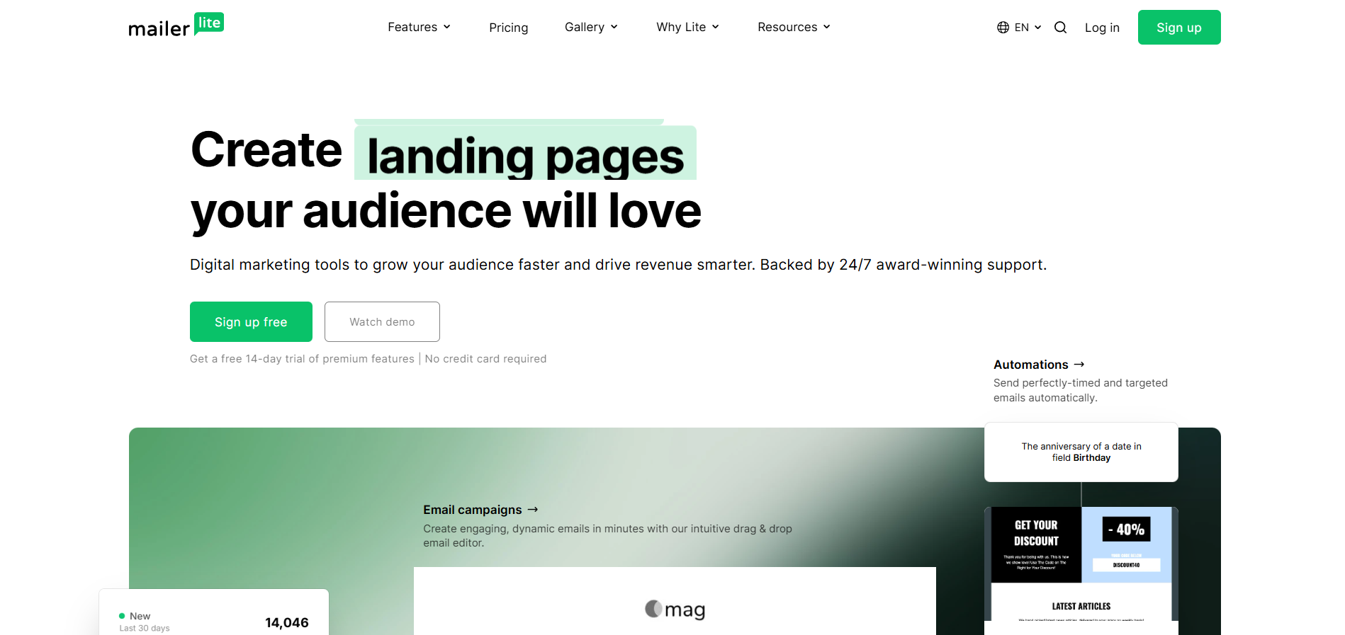 Contactos del Centro de Ayuda de MailerLite