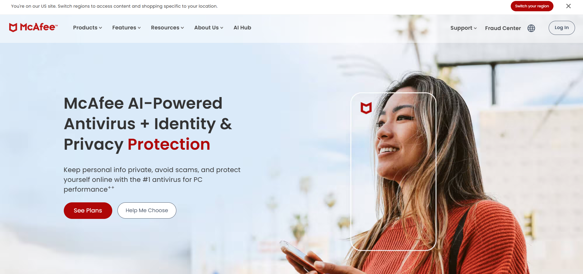 Contactos del Centro de Ayuda de McAfee