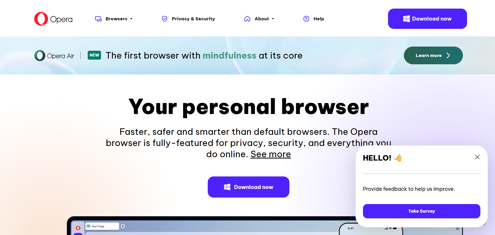 Contactos del Centro de Ayuda de Opera