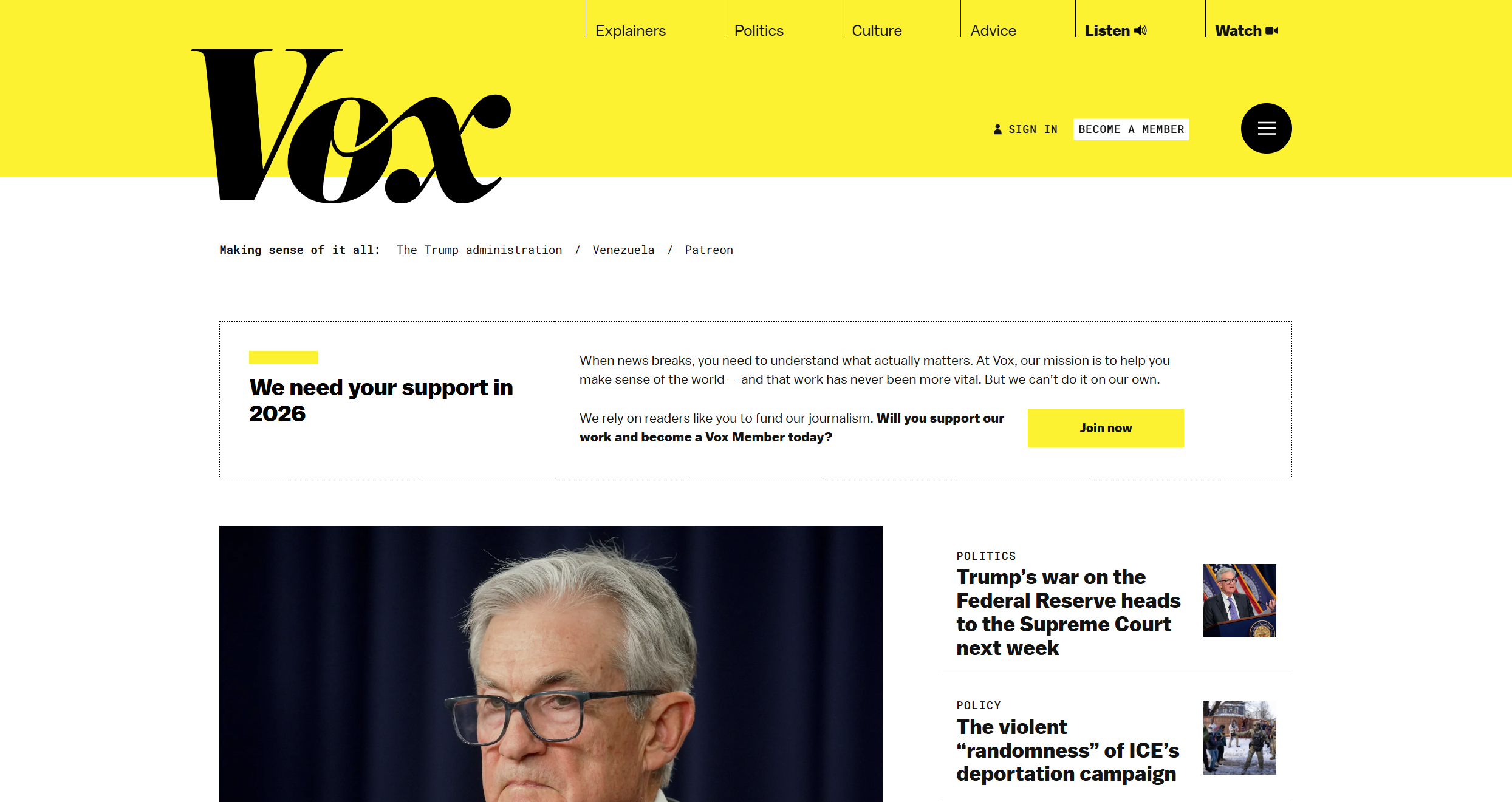 Contactos del Centro de Ayuda de Vox