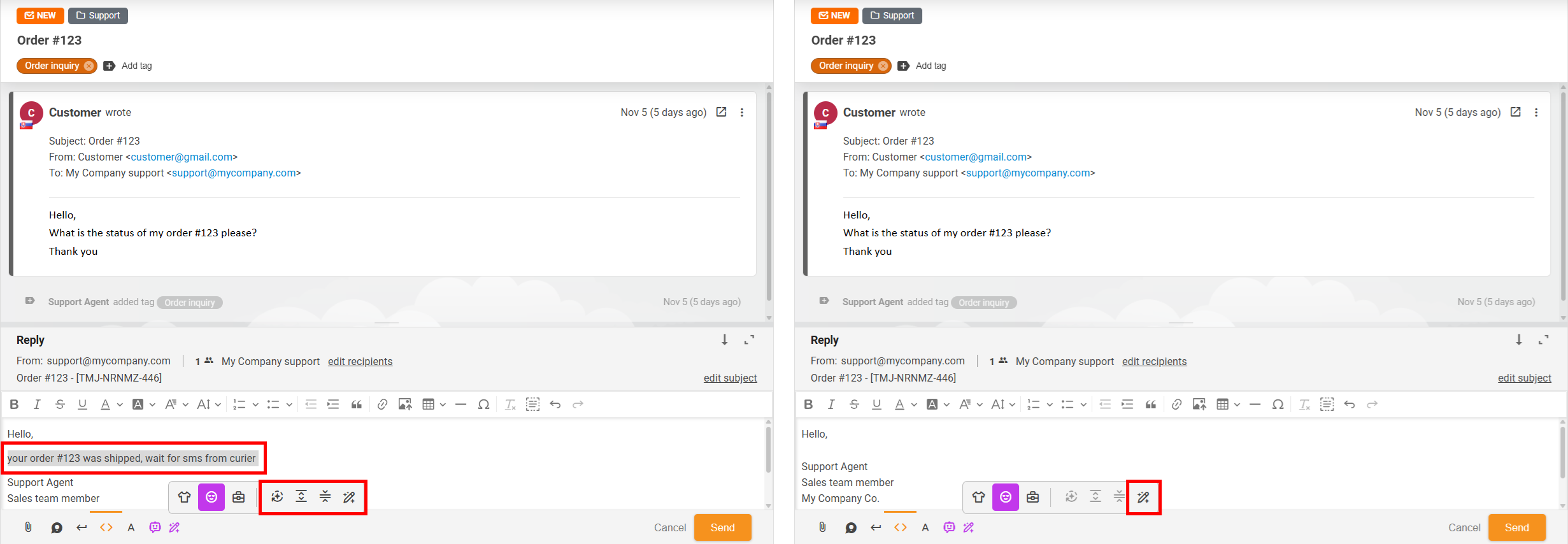 Formas de usar el Mejorador de Respuestas con IA